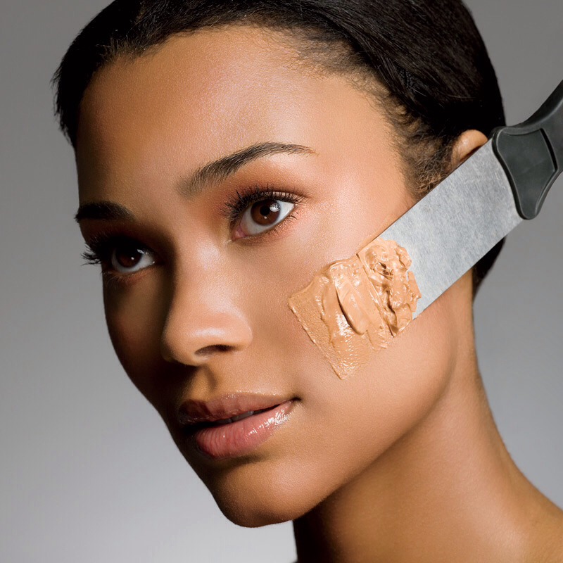 Only use foundation on areas you need; blemishes and dark spots. Foundation everywhere looks fake, can highlight your creases, become uneven, and isn't great for your skin.