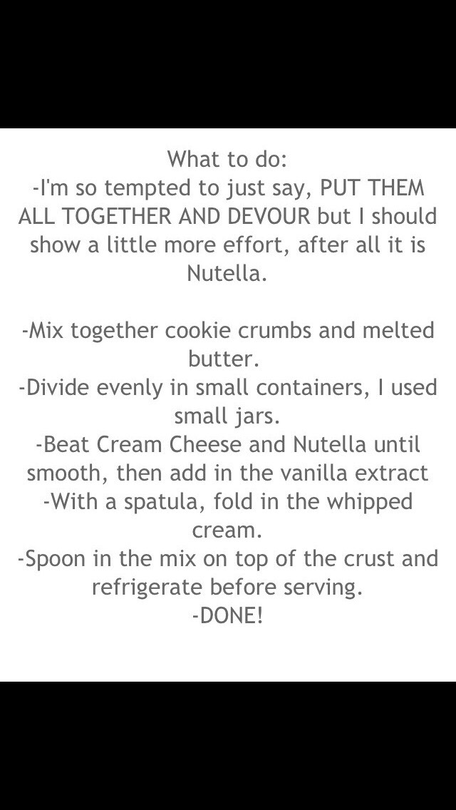 No Bake Nutella Cheese Cake 