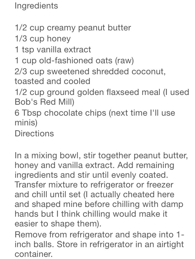 No Bake Energy Bites! 