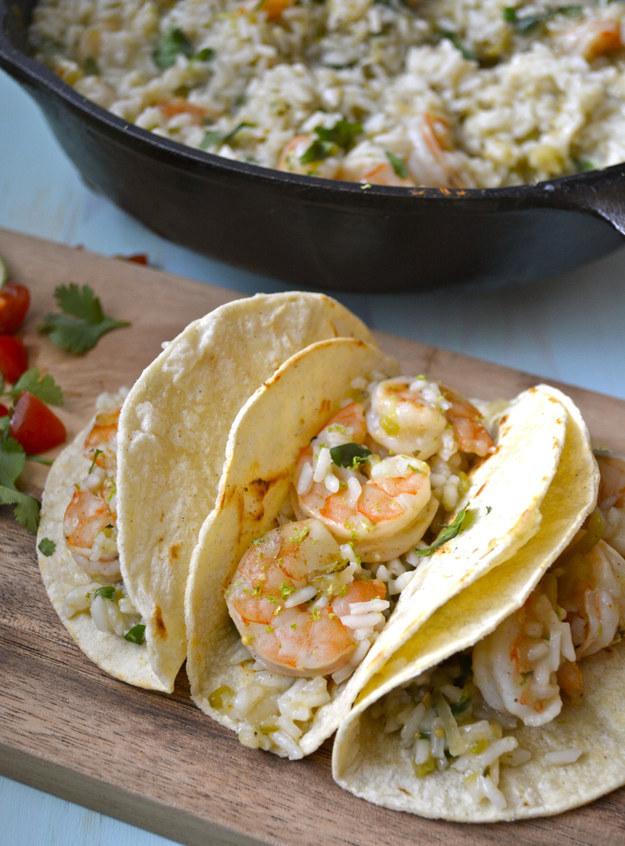 3. 20-Minute Cilantro Lime Shrimp & Rice 