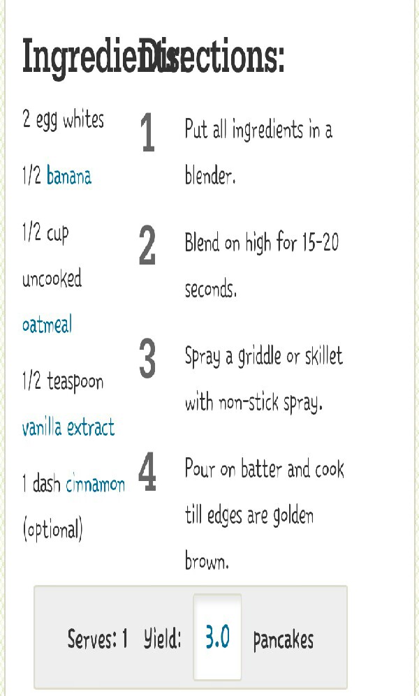 Skinny Pancakes