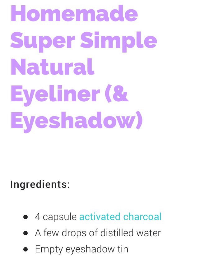 💕Homemade Natural Eyeliner! {& Eyeshadow!}💕