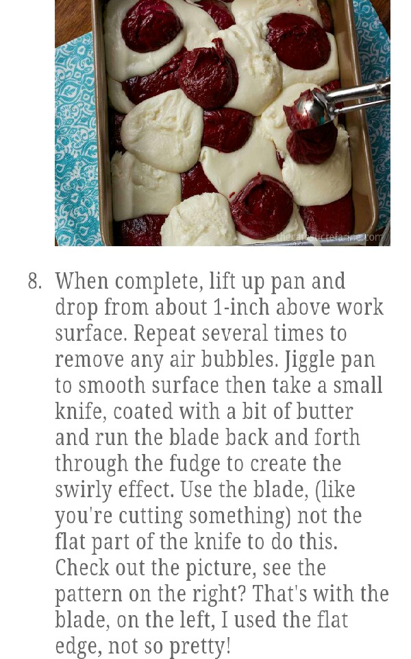 Winter White Red Velvet FUDGE! OMG! 