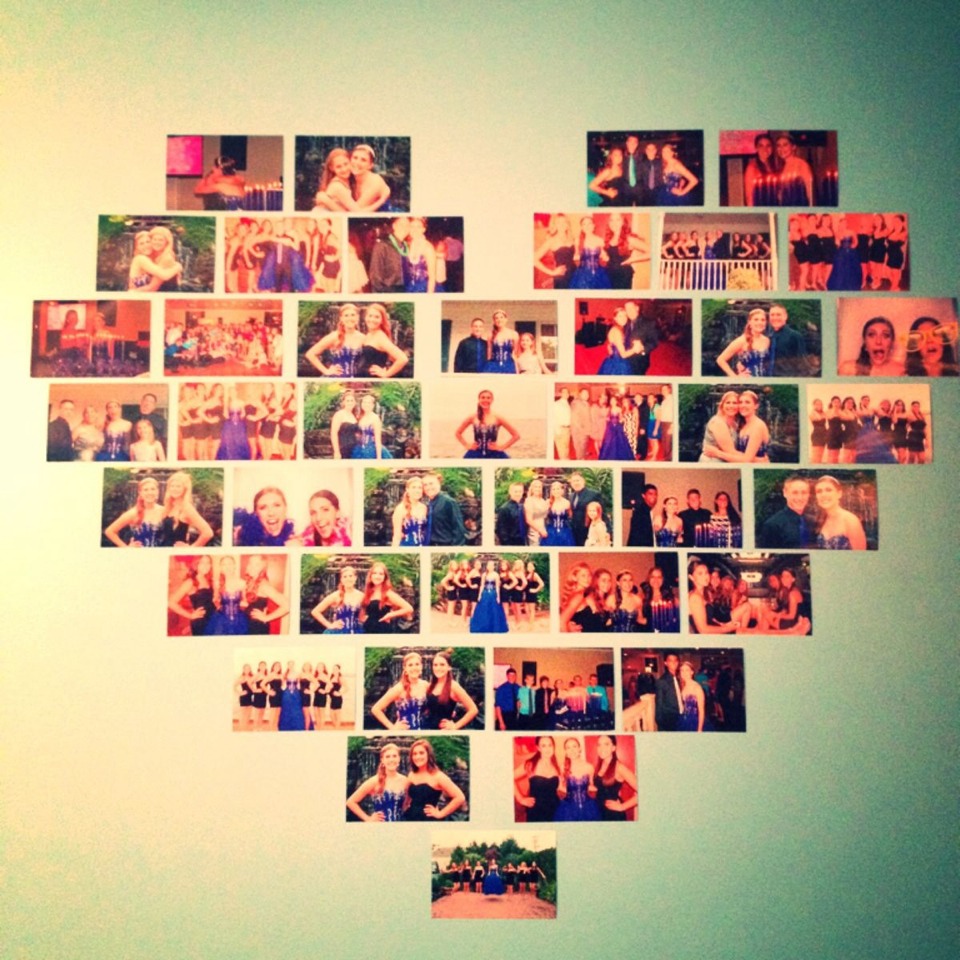 Heart Shaped picture collage 