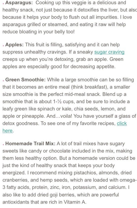 Best Foods Used To Detox In 1 Week.