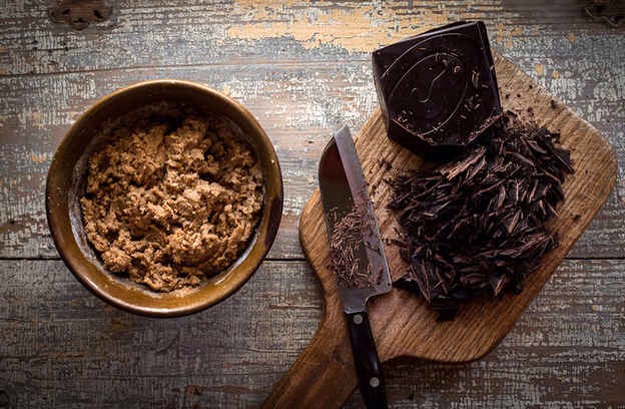 Step 1: Mix together peanut butter, butter, sugars, and salt in a bowl. Taste, then add more salt if needed.