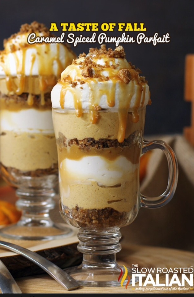 🎃A Taste Of Fall: Caramel Spiced Pumpkin Parfait! YUMMY!🎃