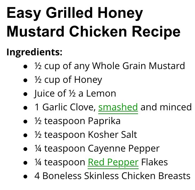 Easy Grilled Honey Mustard Chicken Recipe ❤️