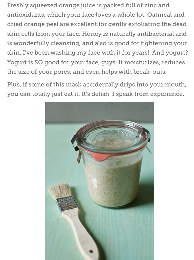 DIY Moisturizing Orange Face Mask ! 