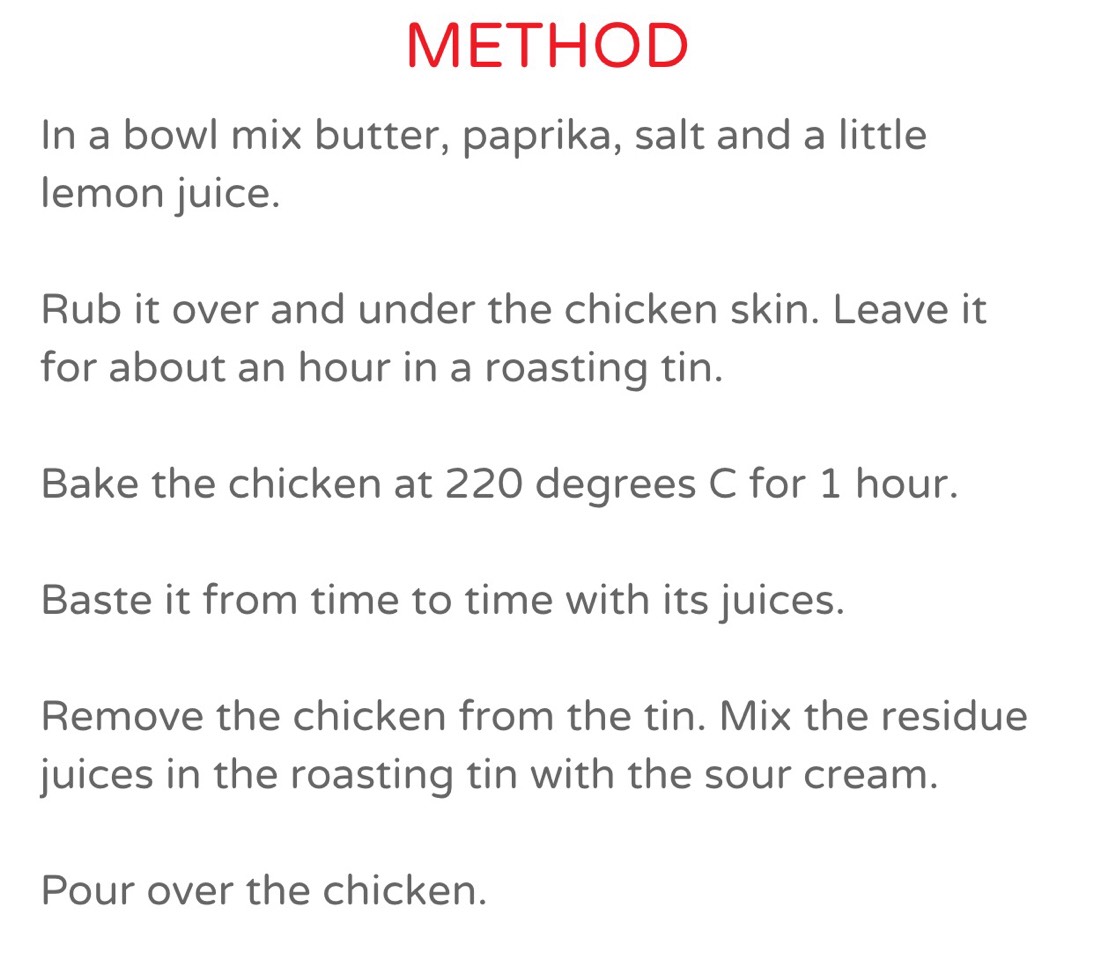 Paprika Roast Chicken