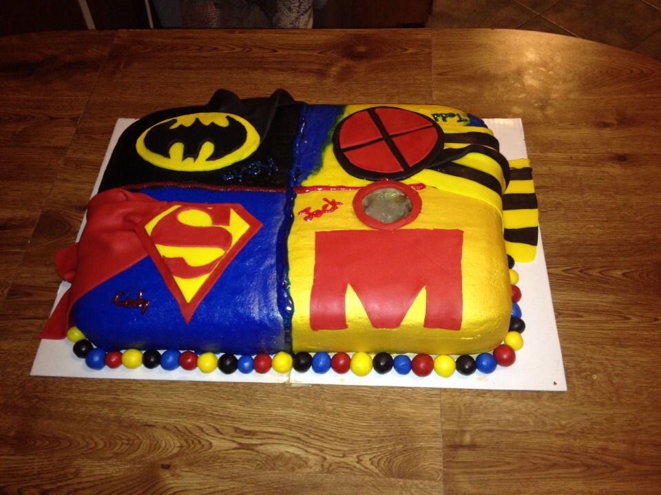 Super Hero Birthday Cake