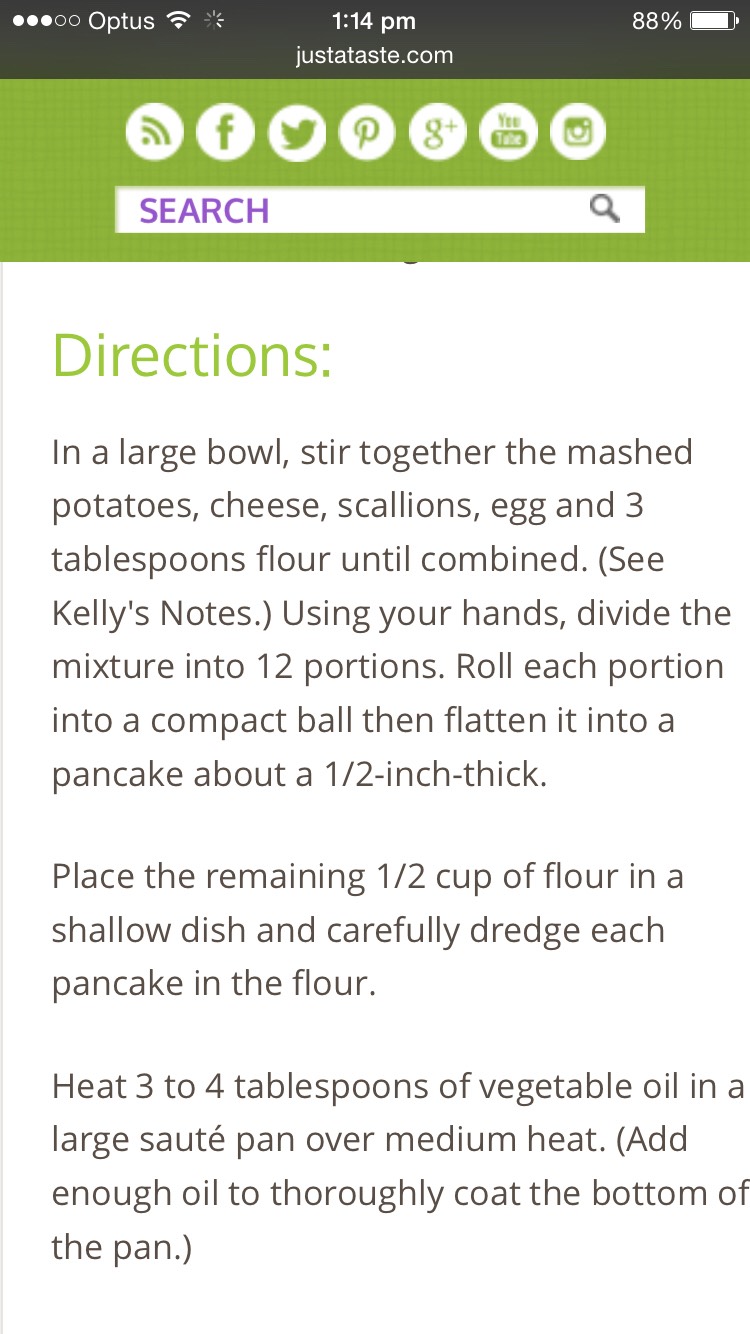 Mashed Potato And Cheese Pan Cakes 