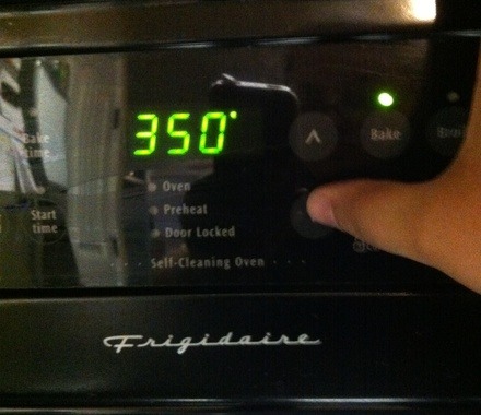 Pre heat oven to 350!