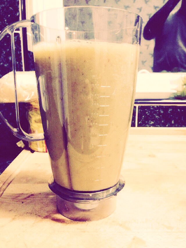 Then blend until silky smooth eat straight after making it or refrigerate for a better taste. You can add oats to this to make/turn into a breakfast smoothie (colour might look iffy but tasted amazing!!!)