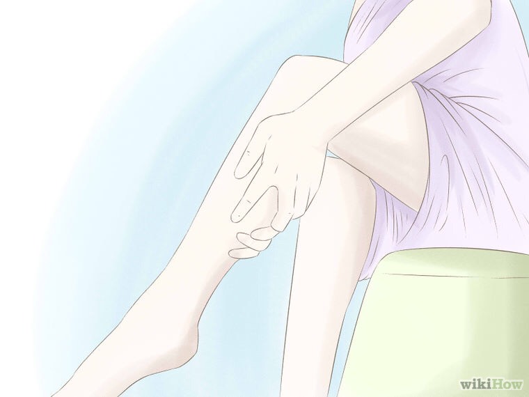 if you want, you can rub some more coconut oil to moisturize your legs even further.
