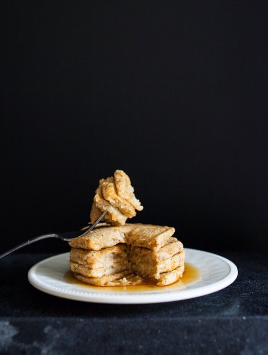Clean Eating Cinnamon Sweet Potato Pancakes!