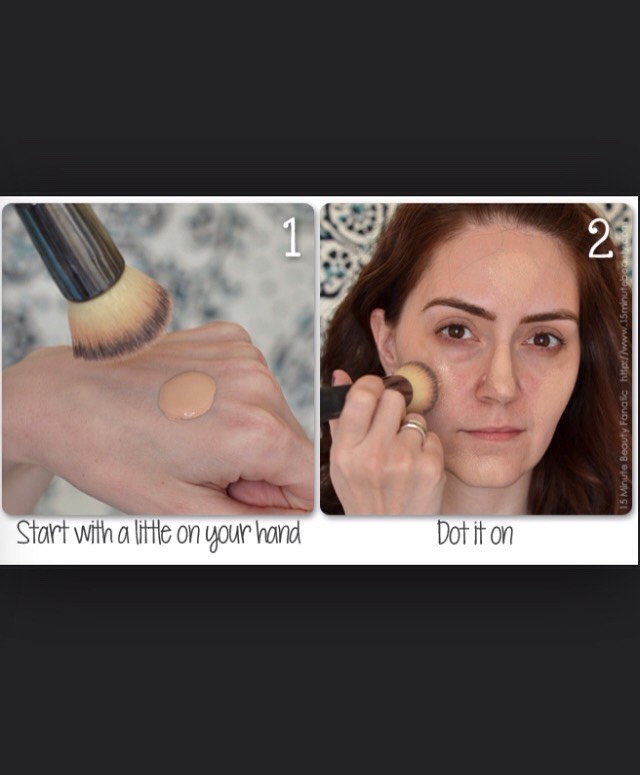 Another technique to put foundation on and get a full coverage look 