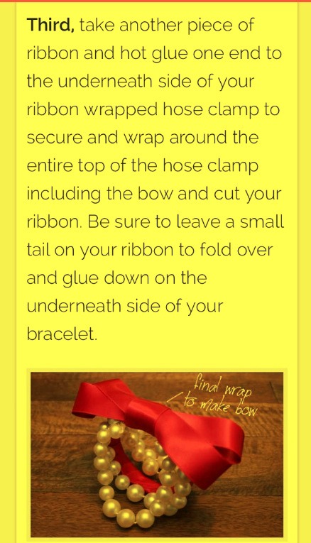 BEADED BOW BRACELET DIY