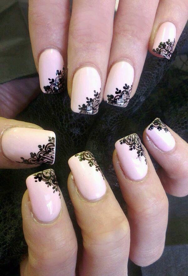 Lace Design Nails
