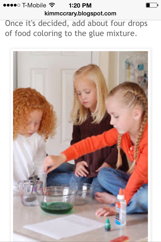 Homemade Slime, Great For Birthday Treats At School