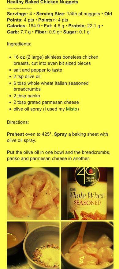 Healthy Baked Chicken Nuggets Recipe