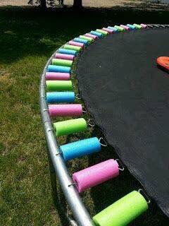 Use pool noodles so kids can't get ouchies