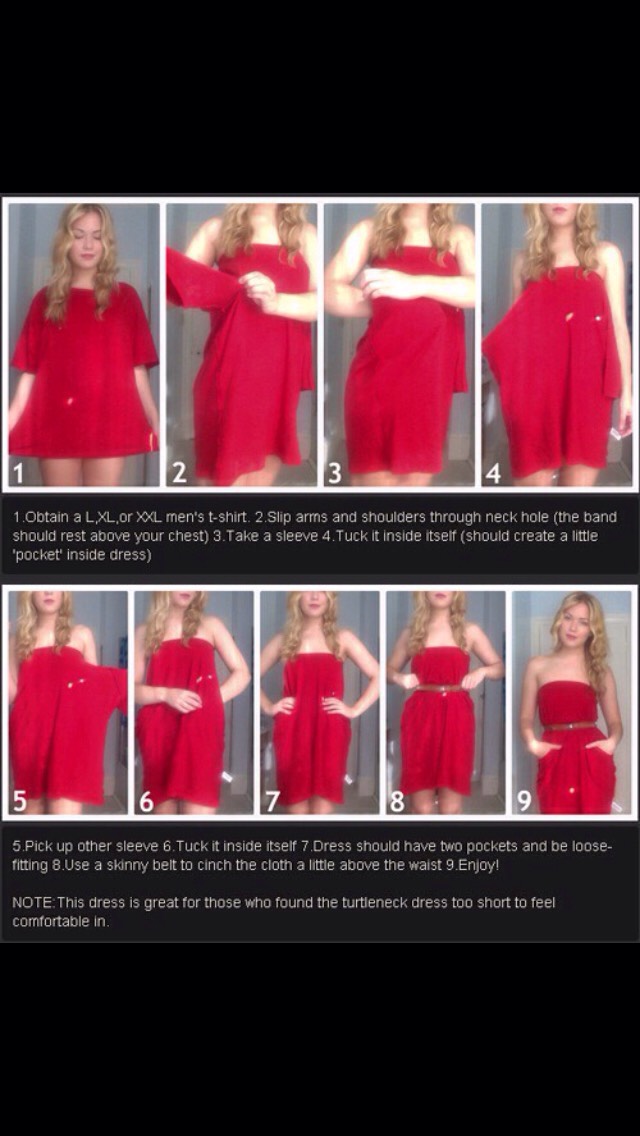 Creating Dresses Out Of Shirts