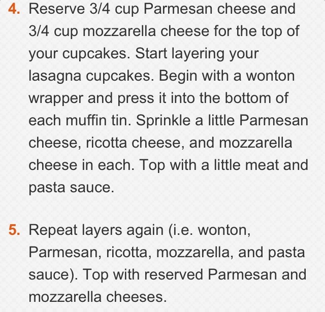 Party Perfect Lasagna Cupcakes 