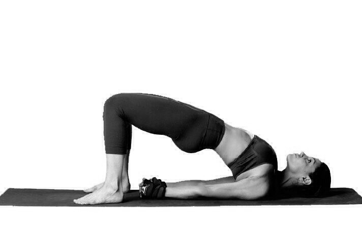 Bridge pose
Hold for 5–8 breaths.