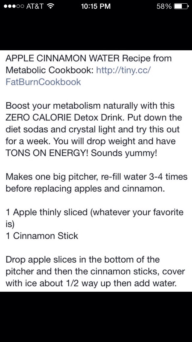 Apple Cinnamon Detox Water