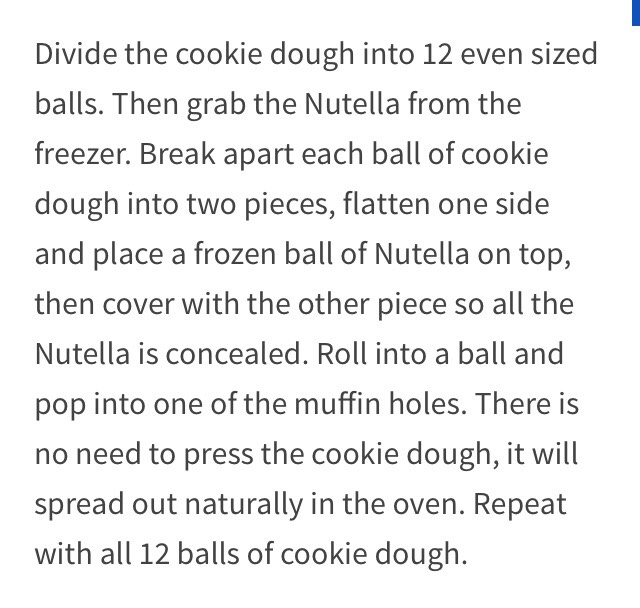 Nutella Stuffed Cookie Cups 