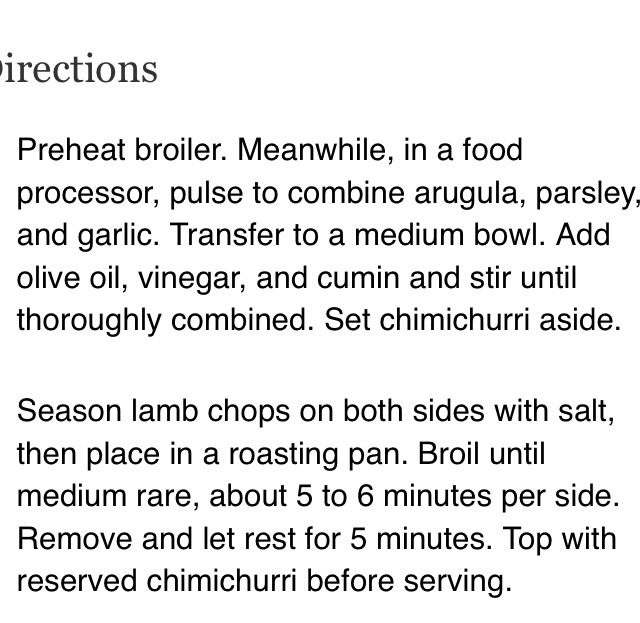 Roasted Lamb Chops With Arugula Chimichurri 30 Min Dinner Like And Follow!