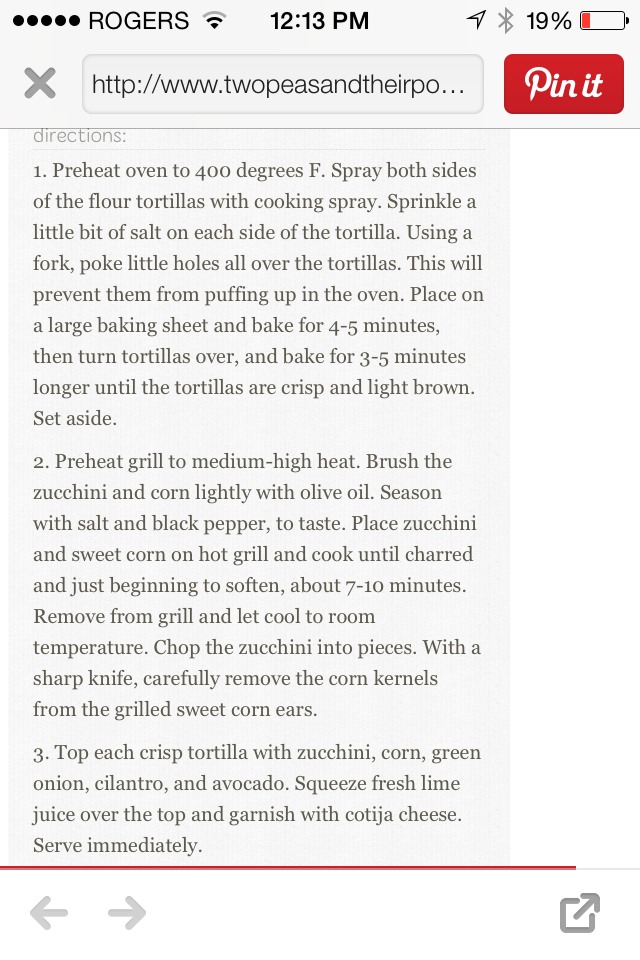 Grilled Zucchini And Corn Tostatas!