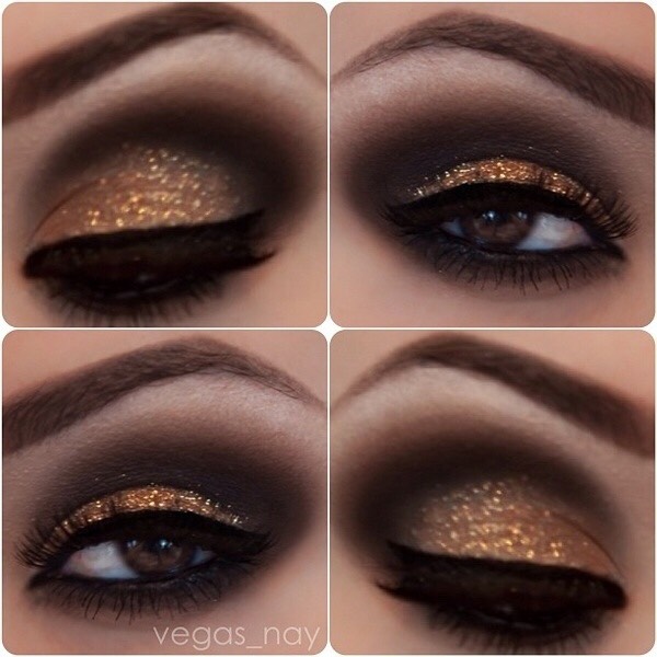 Sparkly Holiday Eye Makeup 