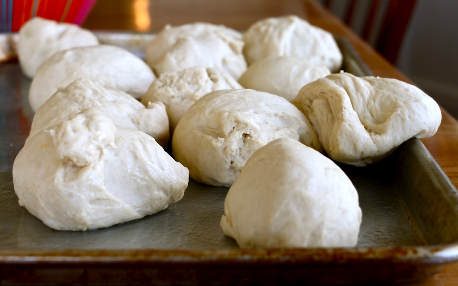 It starts out with some dough. 