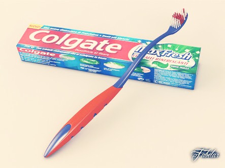 BRUSH TEETH - Brushing teeth helps fight cavities and increases whiter smiles.