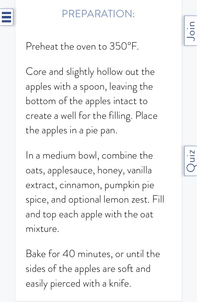 Baked Apple With Oatmeal Filling 