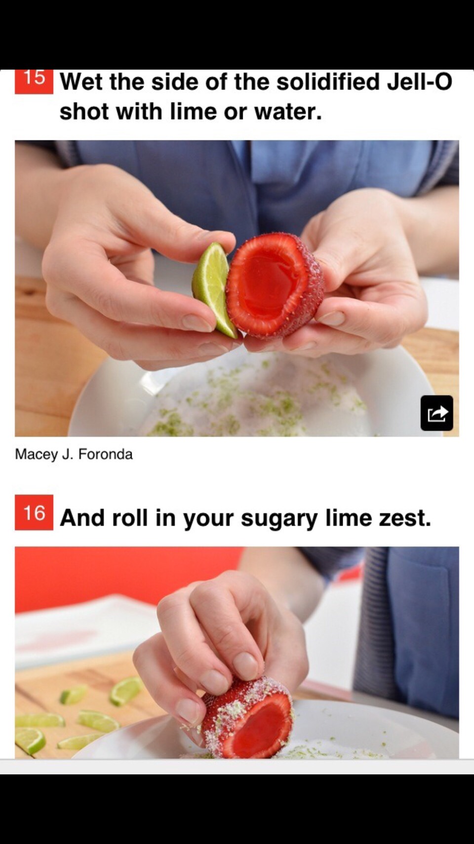 Strawberry Margarita Shot