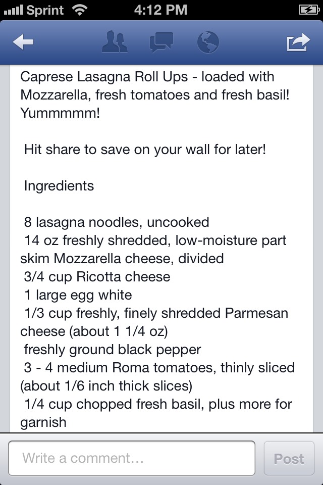Lasagna Roll Ups