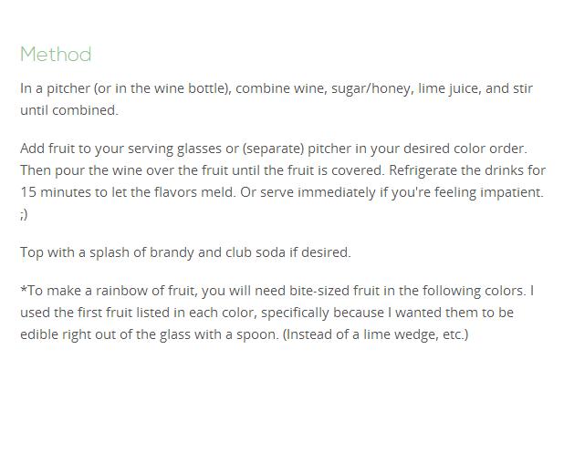 Colorful Rainbow Sangria!! Tastes Just As Beautiful As It Looks!♥♥♥