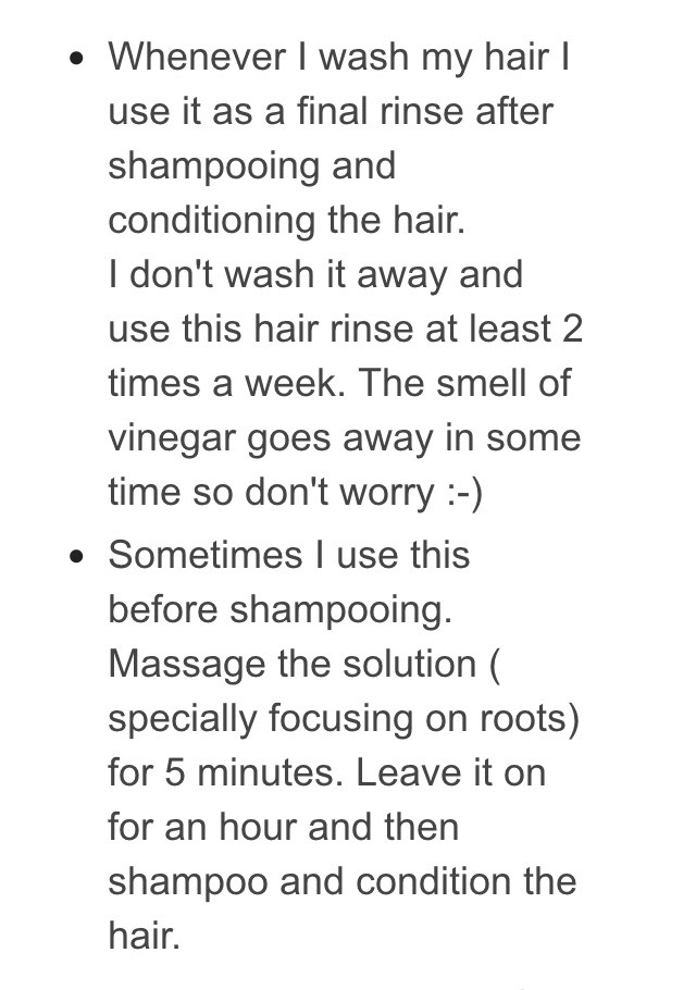 "DIY APPLE CIDER VINEGAR HAIR RINSE"