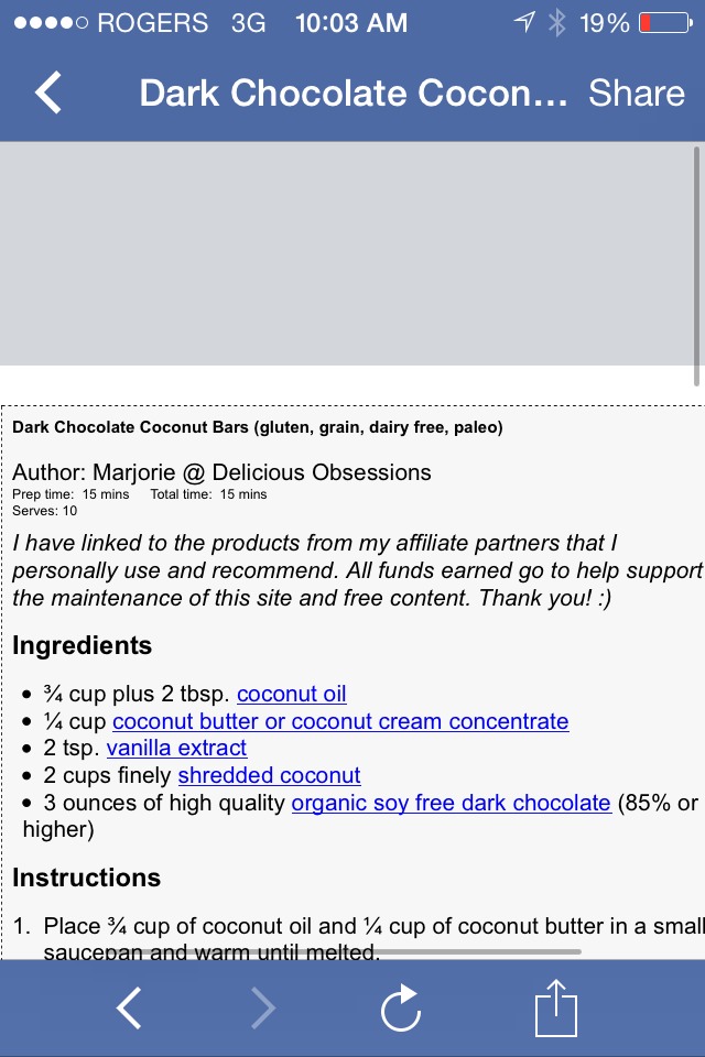 5-Ingredient Dark Chocolate Coconut Bars!