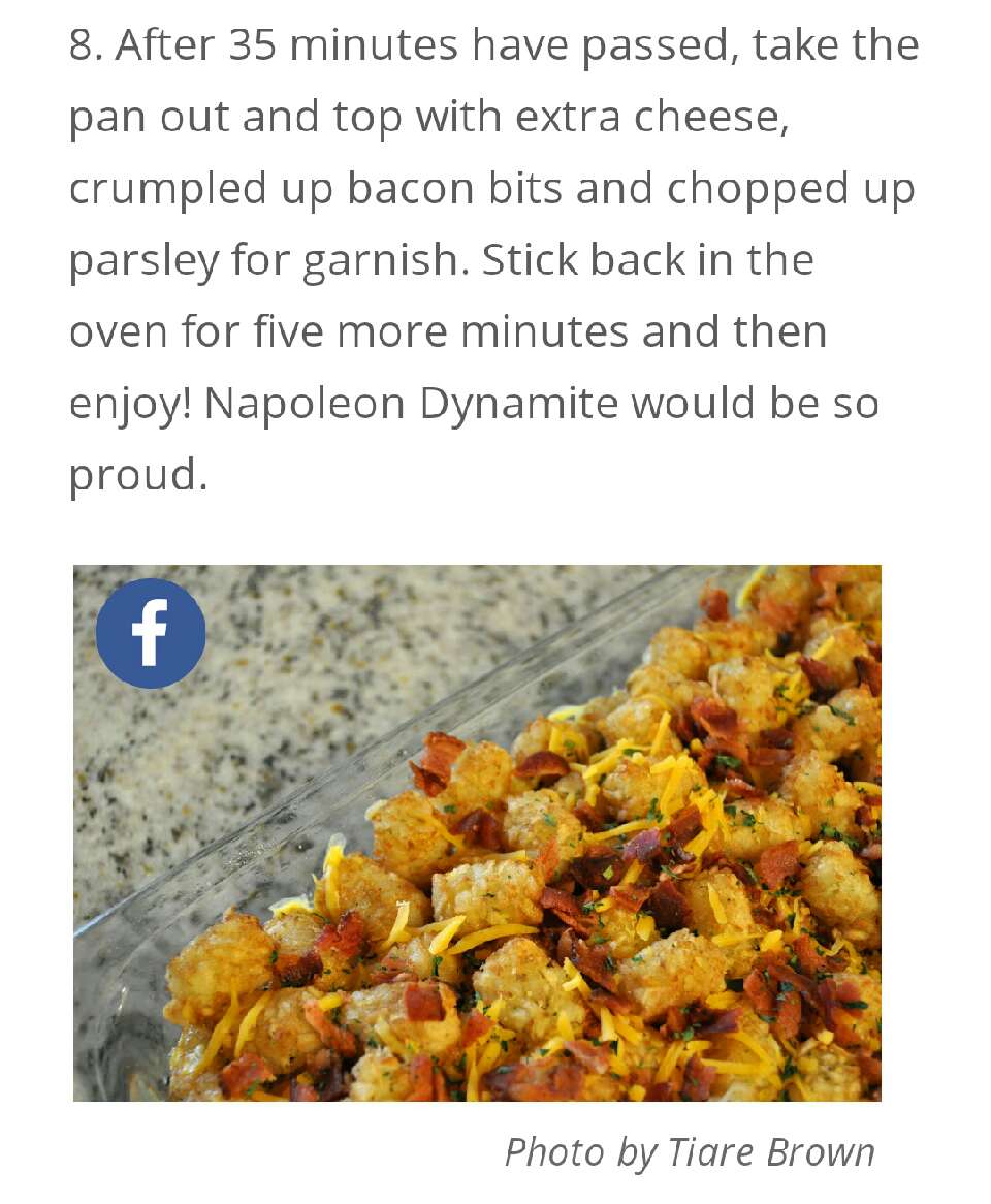 Bacon, Sausage, Egg & Tater Tot Breakfast Bake