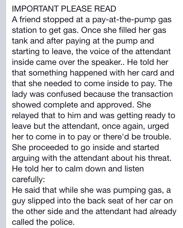 Important Please Read ⛽️🚘
