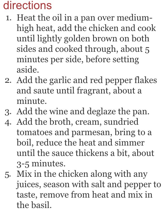 Healthy Chicken In A Creamy Parmesan Sun Dried Tomato Sauce!