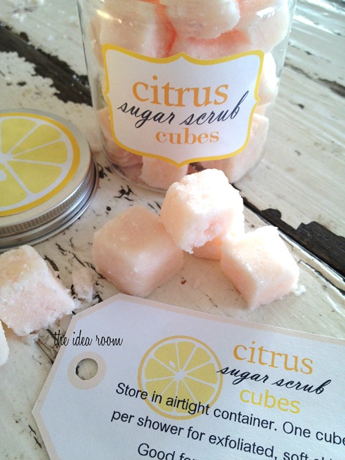 Super Easy Sugar Scrub Cube Recipe