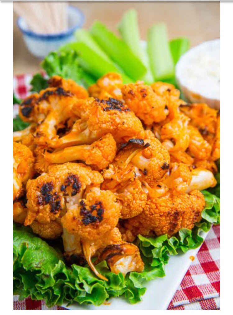 Buffalo Roasted Cauliflower!!!