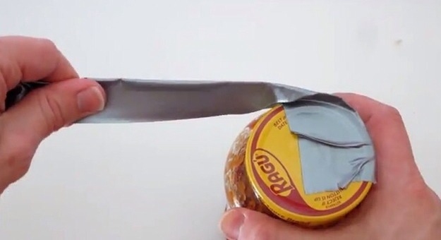 13. Can’t open that jar you need for cooking this Thanksgiving? Use duct tape.
