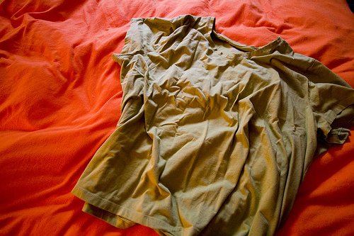11. Wrinkly shirt? Throw it in the dryer with a few ice cubes for 5 minutes. Wrinkles gone!