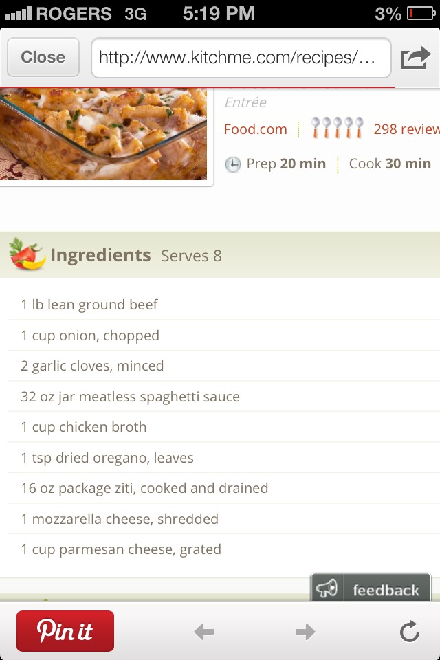 Classic Italian Baked Ziti Pasta With Ground Beef And Cheese!!!